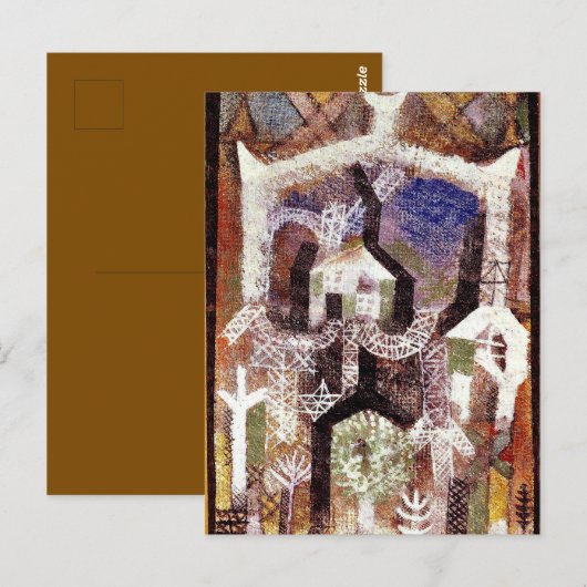 Paul Klee - zomerhuisjes Briefkaart (Voorkant / Achterkant)