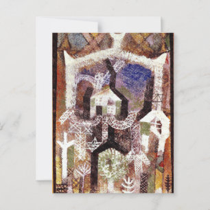 Paul Klee - zomerhuisjes Briefkaart