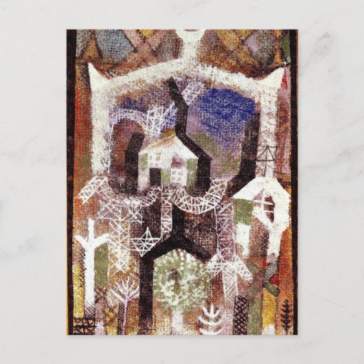 Paul Klee - zomerhuisjes Briefkaart (Voorkant)