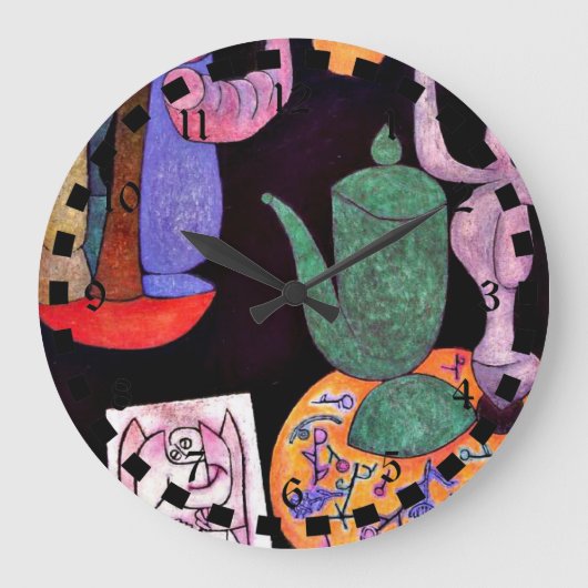 Paul Klee: Zonder titel (stille levens) Grote Klok (Voorkant)