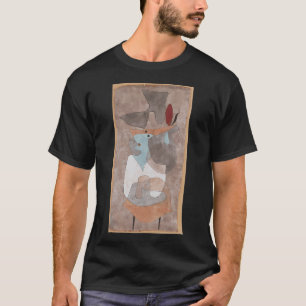 Paul Klee Zwart, nog steeds op zijn plaats ( Abstr T-shirt