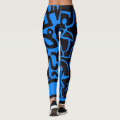 Paul Klee Zwarte en Blauwe Leggings (Achterkant)