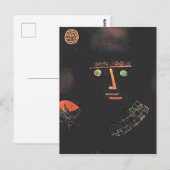 Paul Klee, Zwarte Ridder, Briefkaart (Voorkant / Achterkant)