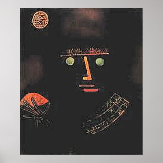 Paul Klee, Zwarte Ridder, Poster (Voorkant)
