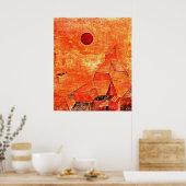 Paul Klee's kleurrijk schilderij, Marchen Poster (Keuken)