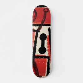 Paul Klee's Locksmith -  Abstracte kunst Persoonlijk Skateboard
