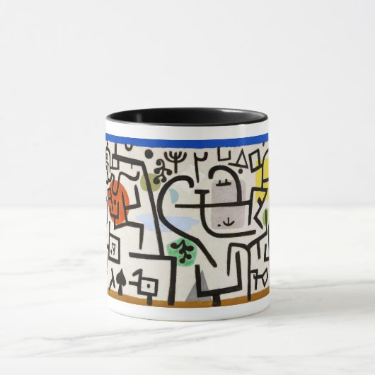 Paul Klee's Rich Port Abstracte Art Coffee Mok (Midden)