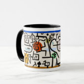 Paul Klee's Rich Port Abstracte Art Coffee Mok (Voorkant links)