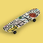Paul Klee's rijke haven - Koel  Abstracte kunst Persoonlijk Skateboard<br><div class="desc">Voor mooie kunstliefhebbers! Kool skateboard voor abstracte kunst met het kleurrijke, beroemde abstracte schilderij Rich Port (1938) van Paul Klee. Geweldig voor een cadeauidee. Het werkt als een statement stuk met een unieke artistieke aanraking. Het is perfect voor Birthday, Vakantie, Kerstmis, Jubileum, bruiloft en nog veel meer. Voor andere mooie...</div>