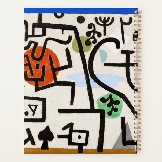 Paul Klee's rijke haven Planner (Achterkant)