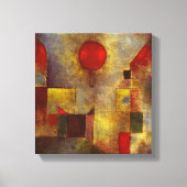 Paul Klee's 'The Red Balloon' op doek Canvas Afdruk (Voorkant)