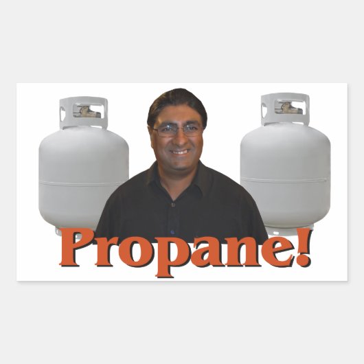 Paul Lall - Propaan Sticker! Rechthoekige Sticker (Voorkant)
