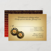 Paul Las Vegas VIP RSVP-reactie | rood RSVP Kaartje (Voorkant / Achterkant)