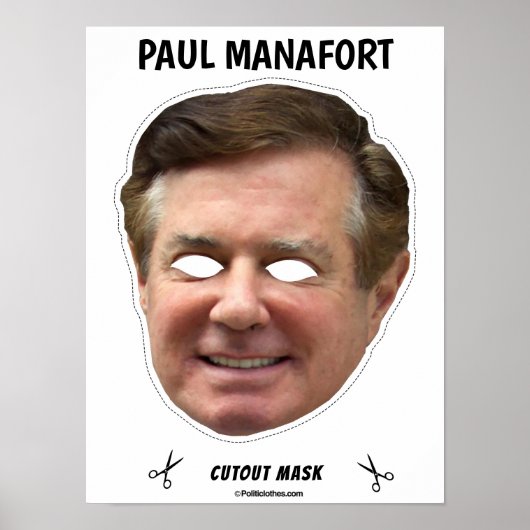 PAUL MANAFORT Halloween Masker Poster (Voorkant)