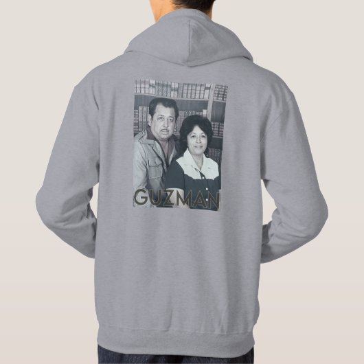 PAUL & MARGARET GUZMAN SR. mannen Hoodie (Achterkant)