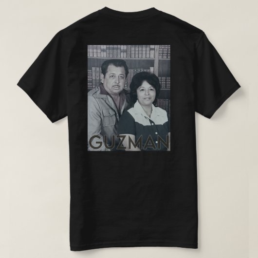 PAUL & MARGARET GUZMAN SR. mannen T-shirt (Design achterkant)