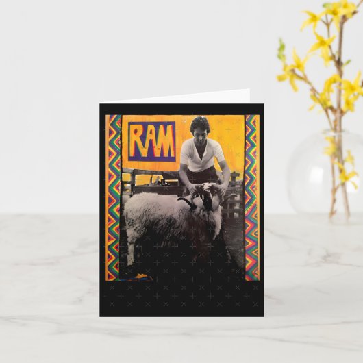 Paul Mccartney Sticker4 Kaart (Gele Bloem)