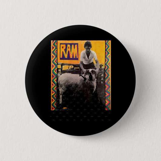 Paul McCartney Sticker 4 Ronde Button 5,7 Cm (Voorkant)