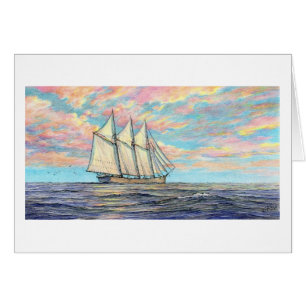 Paul McGehee "A Passing Schooner" Kaart