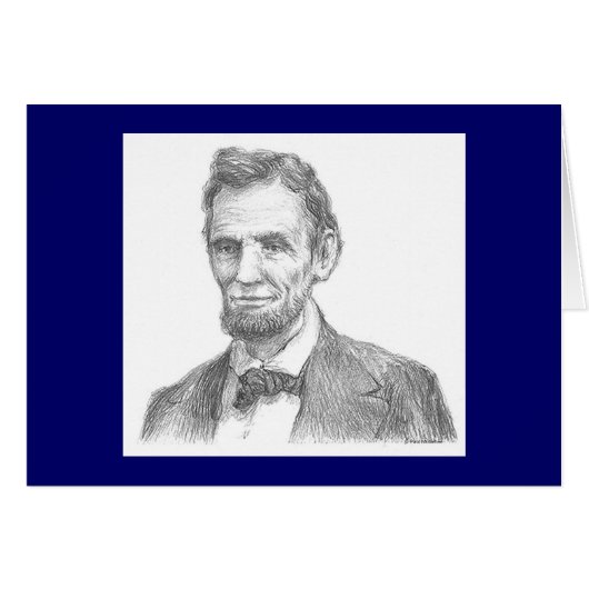 Paul McGehee "Abraham Lincoln" Kaart (Voorkant Horizontaal)