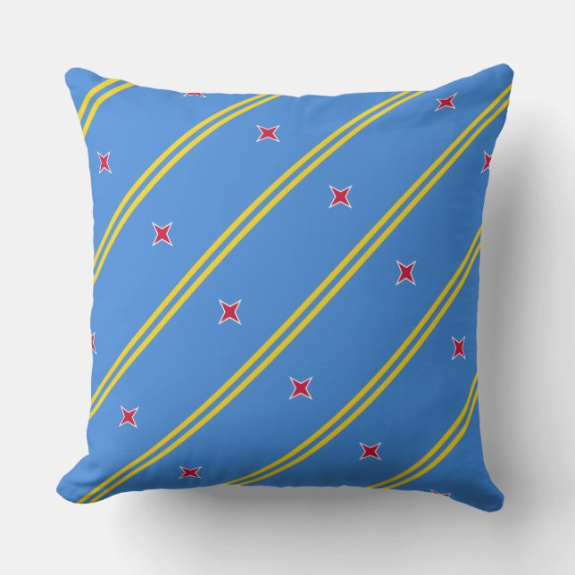 Paul McGehee "Aruba Flag" Pillow Kussen (Voorkant)