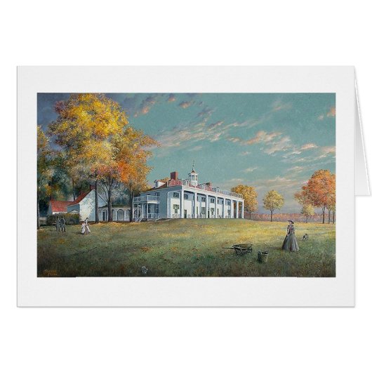 Paul McGehee "Autumn at Mount Vernon"-kaart (Voorkant Horizontaal)