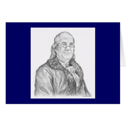 Paul McGehee "Benjamin Franklin" Kaart (Voorkant Horizontaal)