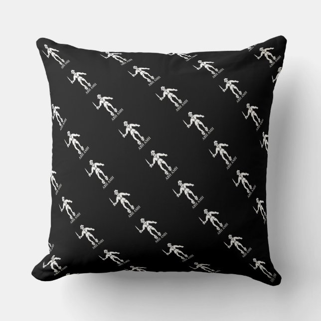 Paul McGehee "Black Bart's 2e vlag" Pirate Pillow Kussen (Voorkant)