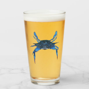 Paul McGehee Blauwe Krab Bierglas Glas