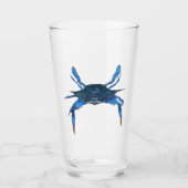 Paul McGehee Blauwe Krab Bierglas Glas (Voorkant)