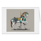 Paul McGehee "Carousel Horse-Ocean City, MD-kaart" (Voorkant Horizontaal)