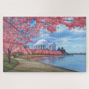 Paul McGehee "Cherry Blossom" Jigzaag Puzzle Legpuzzel