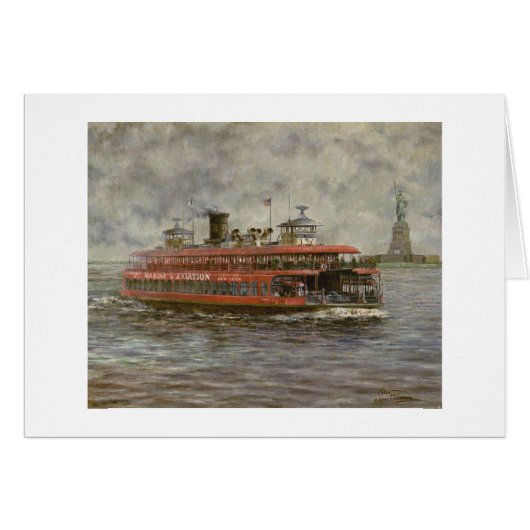 Paul McGehee "De Staten Island Ferry"-kaart (Voorkant Horizontaal)