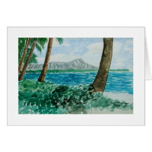Paul McGehee "Diamond Head - Oahu, Hawaii"-kaart