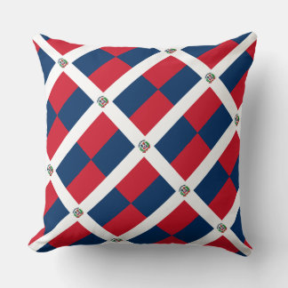 Paul McGehee "Dominicaanse Republiek Vlag" Pillow Kussen