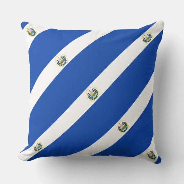 Paul McGehee "El Salvador Flag" Pillow Kussen (Voorkant)