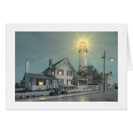 Paul McGehee "Fenwick Island Lighthouse"-kaart (Voorkant Horizontaal)