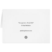 Paul McGehee "Georgetown - Healy Hall"-kaart (Achterkant Horizontaal)