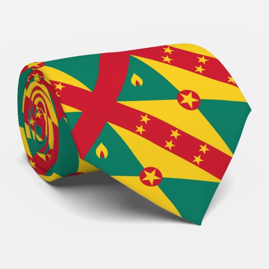 Paul McGehee "Grenada Flag"-Stropdas Stropdas (Opgerold)