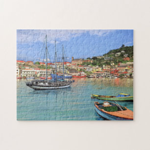 Paul McGehee "Grenada - St.George's Harbour" Puzzl Legpuzzel