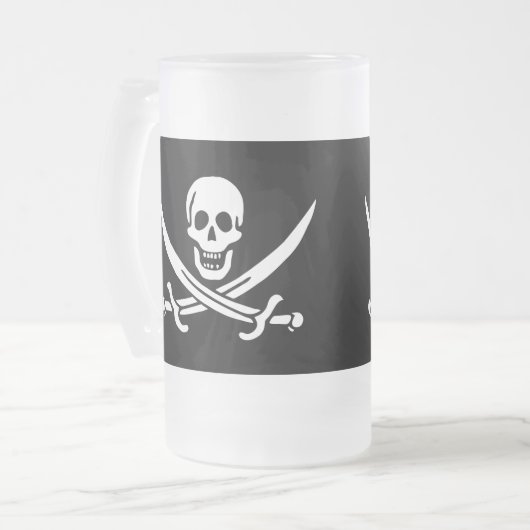 Paul McGehee "Jolly Roger" Pirate Beer Mok (Voorkant links)
