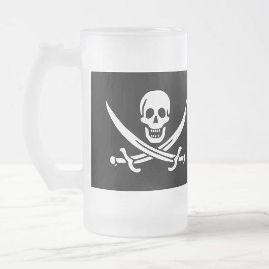 Paul McGehee "Jolly Roger" Pirate Beer Mok (Links)