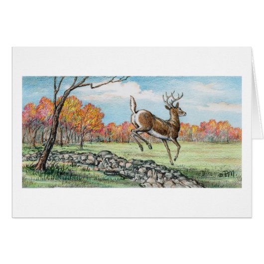 Paul McGehee "Jumping Whitetail" Kaart (Voorkant Horizontaal)