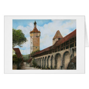 Paul McGehee "Klingen Tower - Rothenburg" Kaart