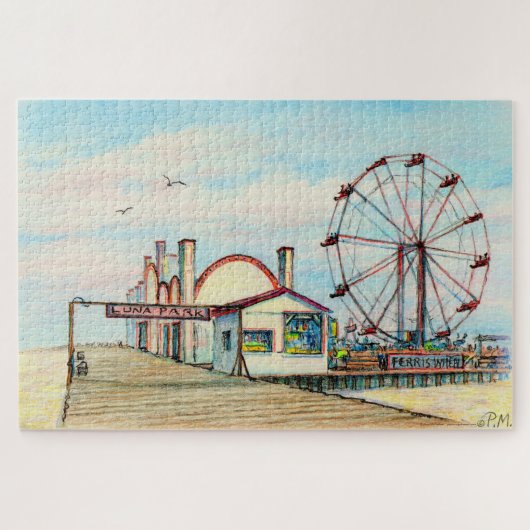 Paul McGehee "Luna Park" Jigsee Puzzle Legpuzzel (Horizontaal)