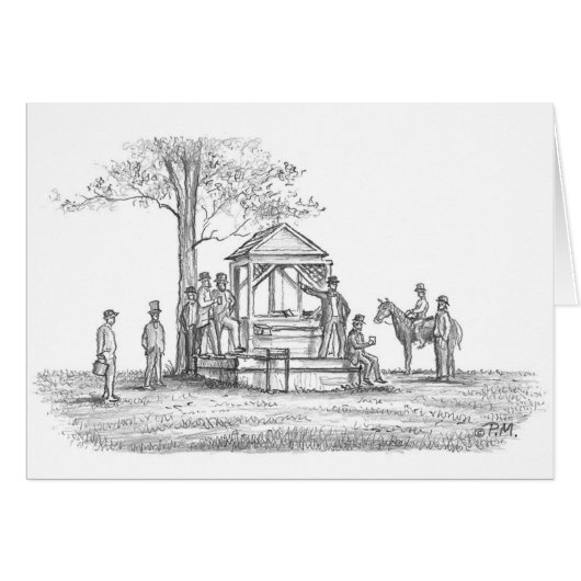 Paul McGehee "Meeting at the Well" Kaart (Voorkant Horizontaal)