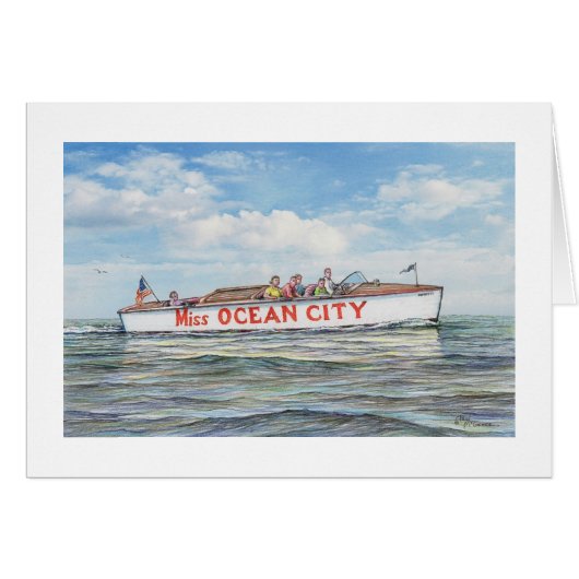 Paul McGehee "Miss Ocean City" (1941)-kaart (Voorkant Horizontaal)