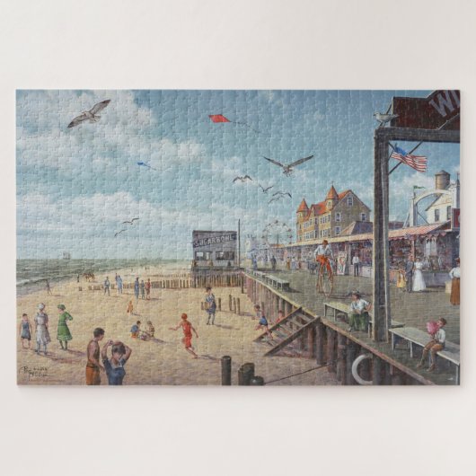 Paul McGehee "Ocean City Boardwalk" Jigsaw Puzzel (Horizontaal)