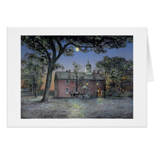 Paul McGehee "Old Fairfax Courthouse"-kaart (Voorkant Horizontaal)