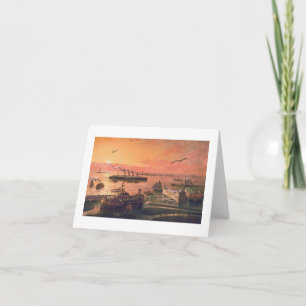 Paul McGehee "Old New York Harbour"-kaart Kaart